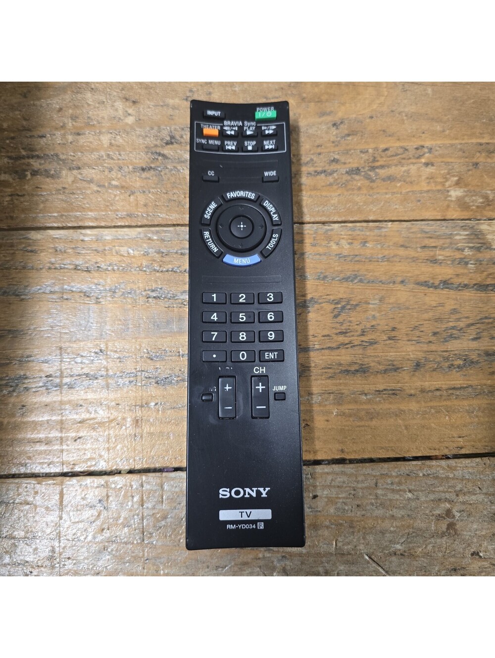 Sony RM-YD035 OEM Remote for Sony Bravia TV KDL-32BX300 KDL-40EX400 TESTED